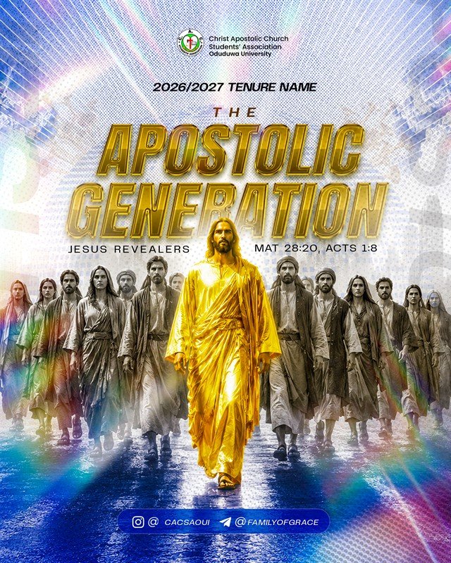 The Apostolic Generation — Jesus Revealers Official Tenure Flyer